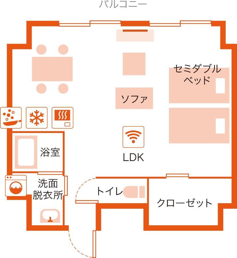 Apartment Hotel Ecott Kagoshima Exteriör bild